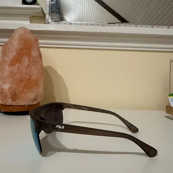 Men's FILA Sport Sunglasses with Blue Lenses